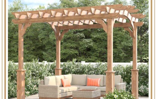 1White Wood Pergola