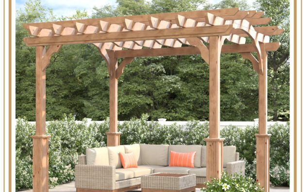 1White Wood Pergola